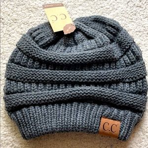 Woman’s CC Beanie Grey w/ Tag. Never Worn